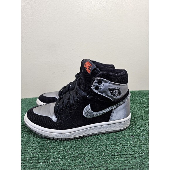 Air Jordan 1 Aleali May Satin Shadow Grey Retro High OG AQ9710-062 Size 4Y